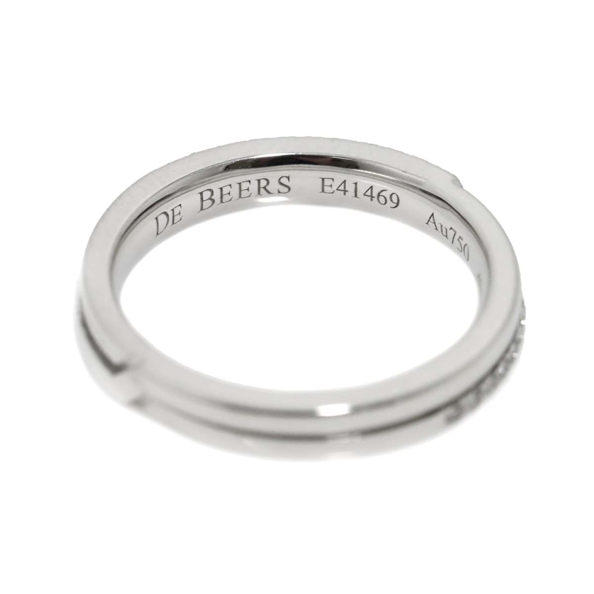 Diamond 0.14ct Ring 18K WG 750 Size5-5.25(US)