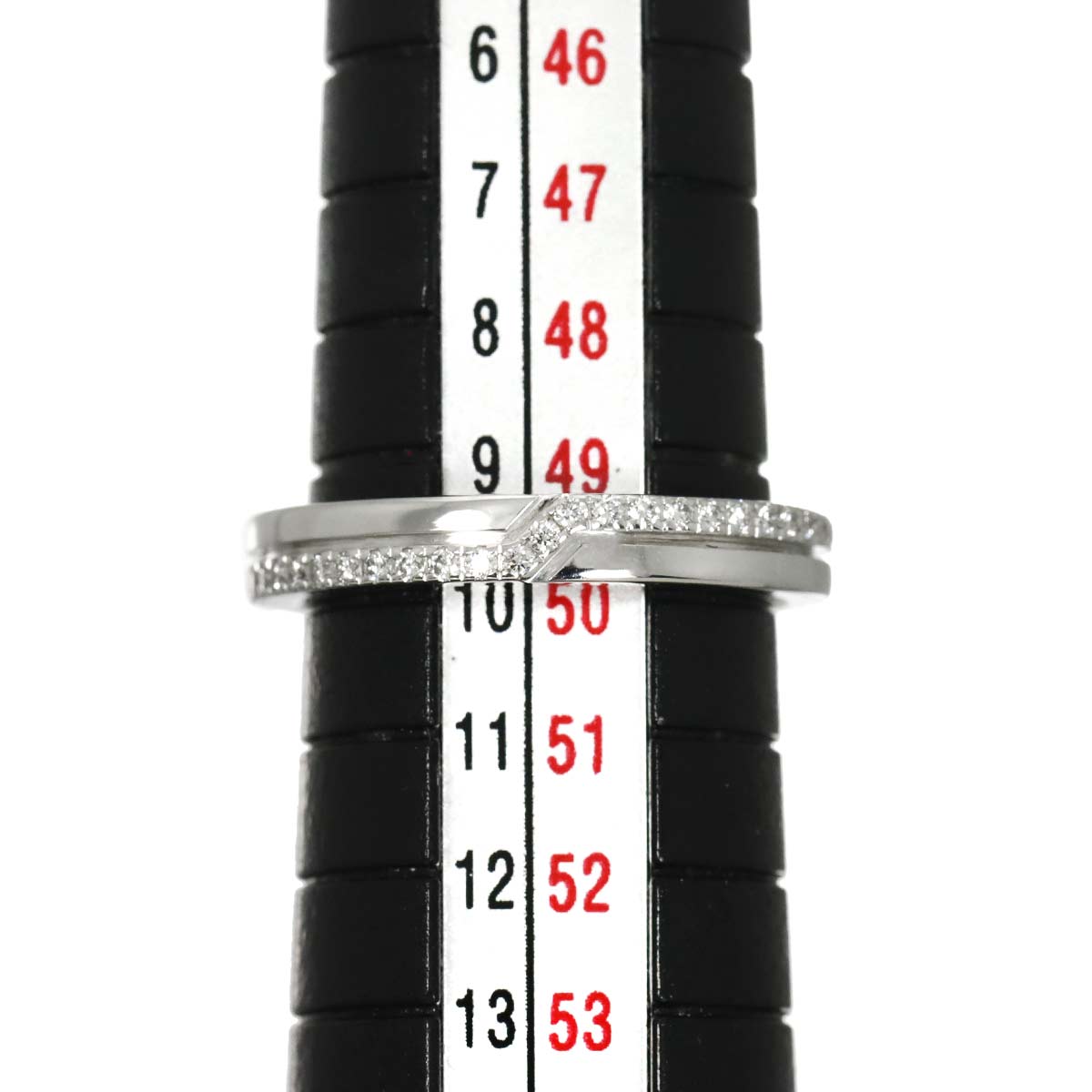 Diamond 0.14ct Ring 18K WG 750 Size5-5.25(US)
