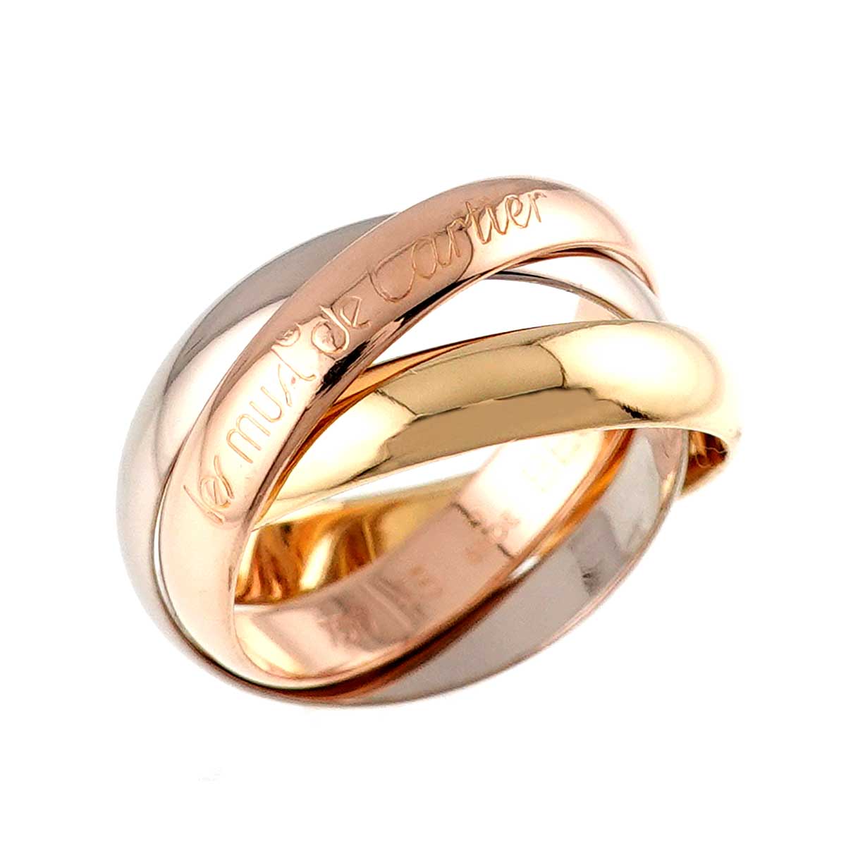 Trinity Ring MM 18K YG WG PG 750 Size48 4.5(US)