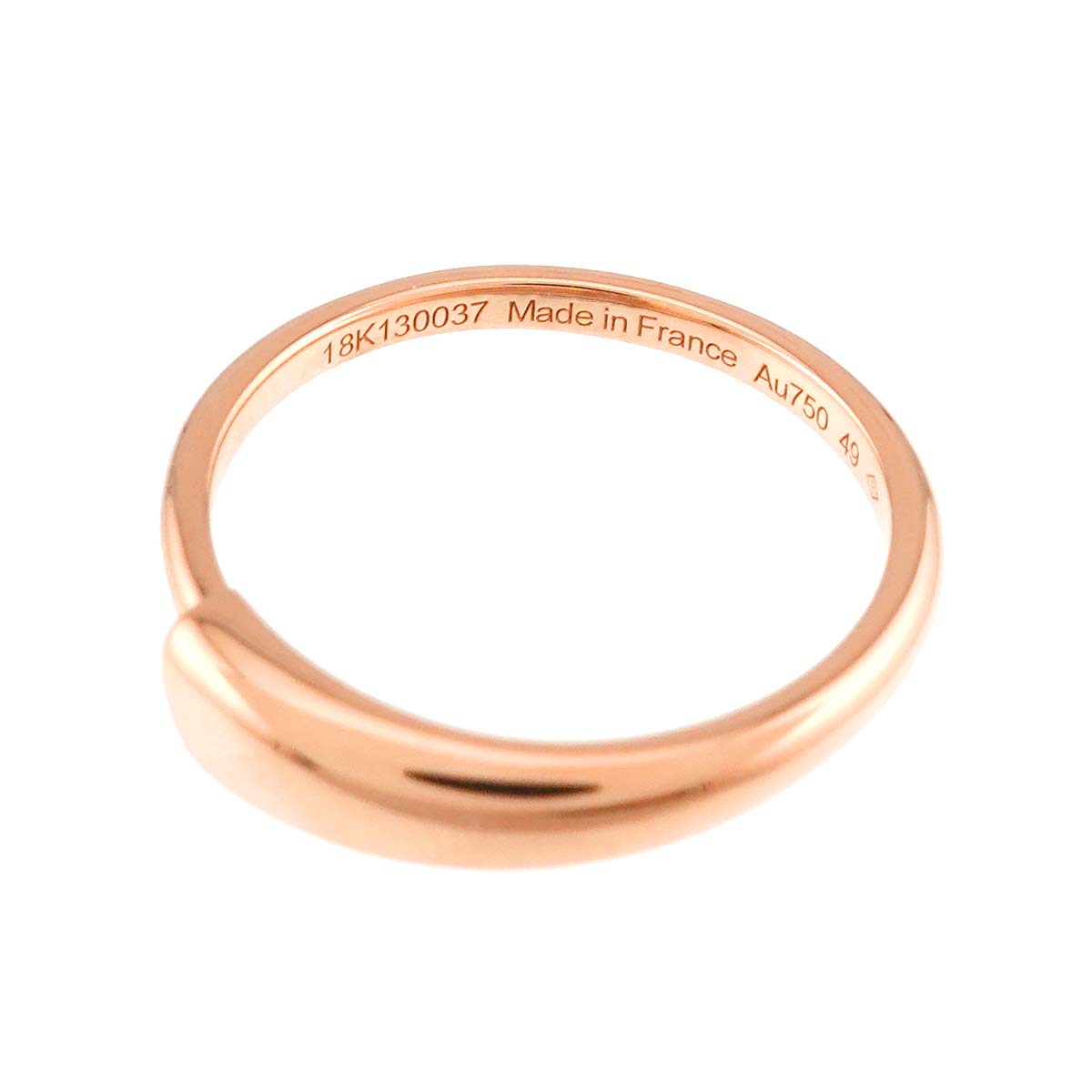 Ring 18K PG Pink Gold 750 Size49 4.75-5(US)