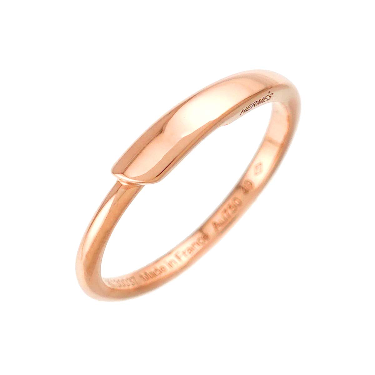 Ring 18K PG Pink Gold 750 Size49 4.75-5(US)