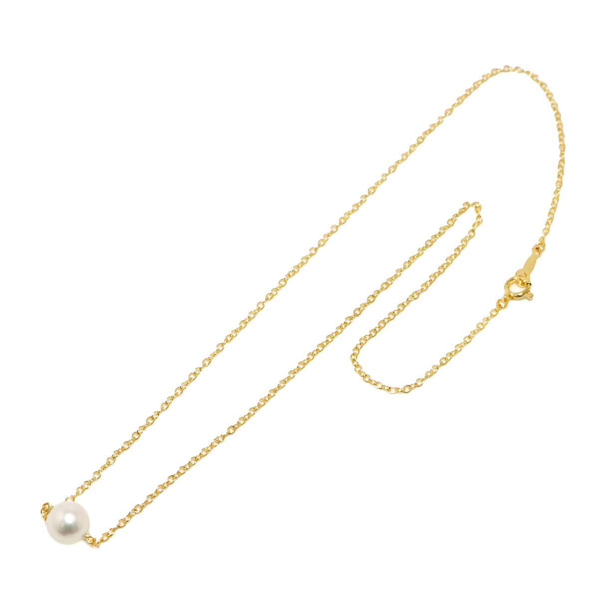 Akoya Pearl 7.1mm Necklace 18K YG 750
