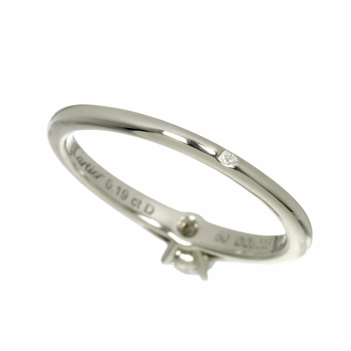 Diamond 0.19ct E/VS1/3EX Ring Platinum size50 5.25(US)