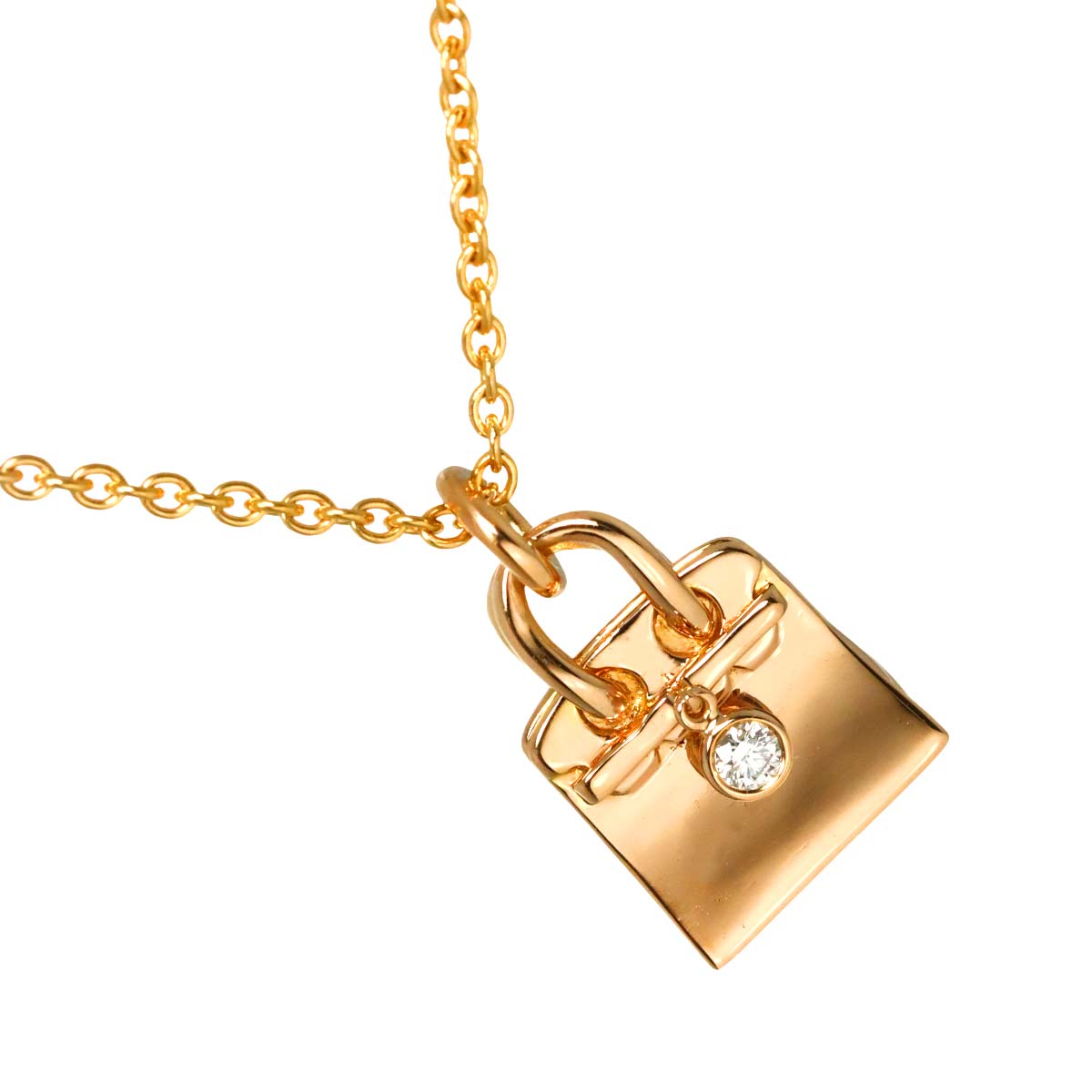 Amulet Diamond Necklace 18K Pink Gold 750