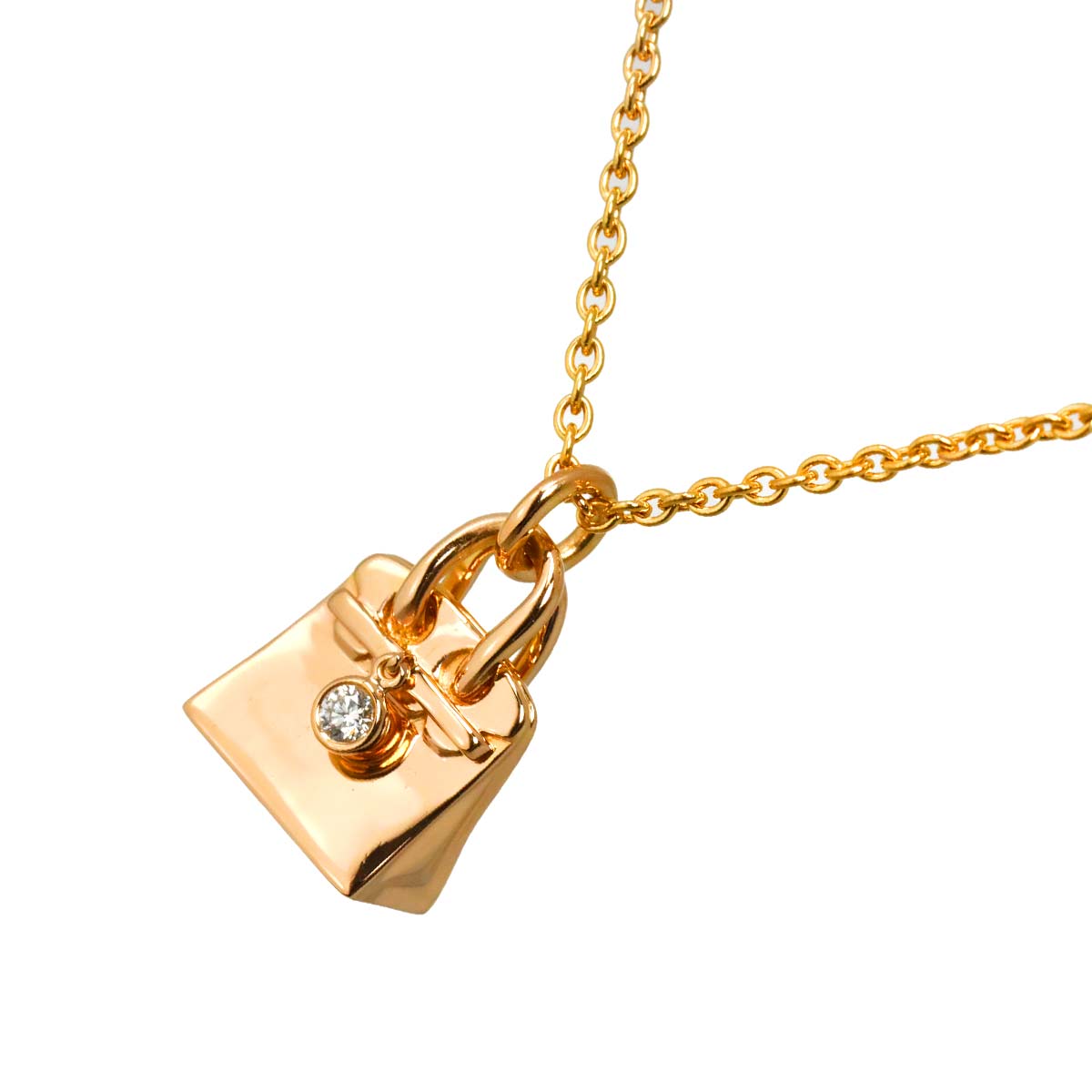 Amulet Diamond Necklace 18K Pink Gold 750