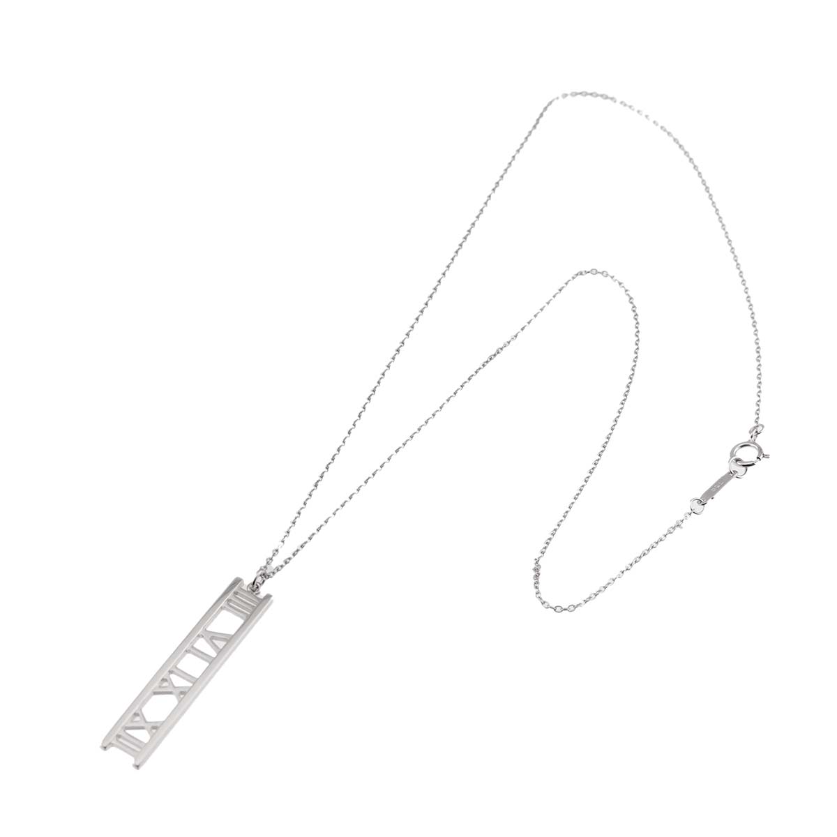 Atlas Open bar Necklace 18K White Gold 750