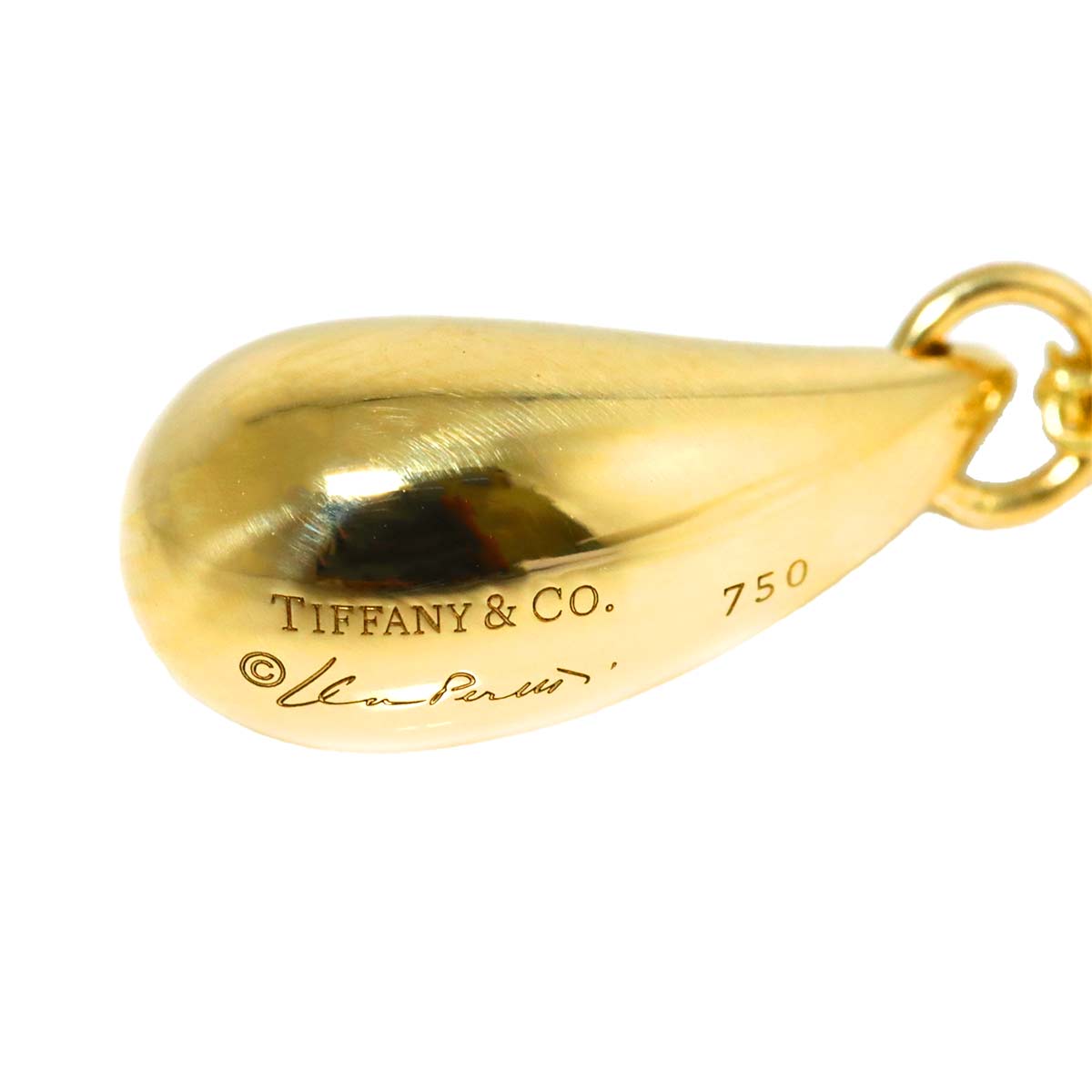 Teardrop Necklace 18K Yellow Gold 750