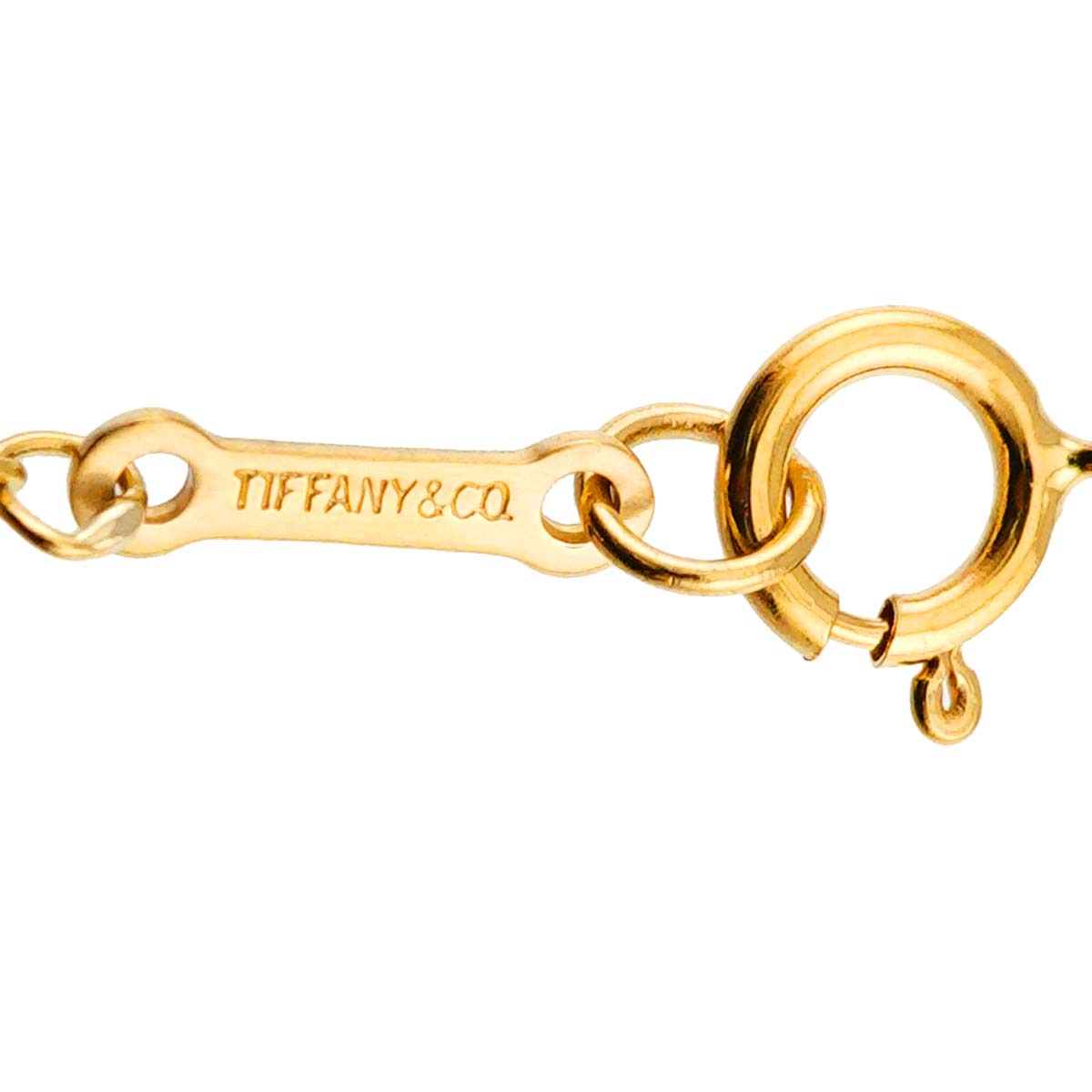 Infinity Cross Long Necklace 18K Yellow Gold 750