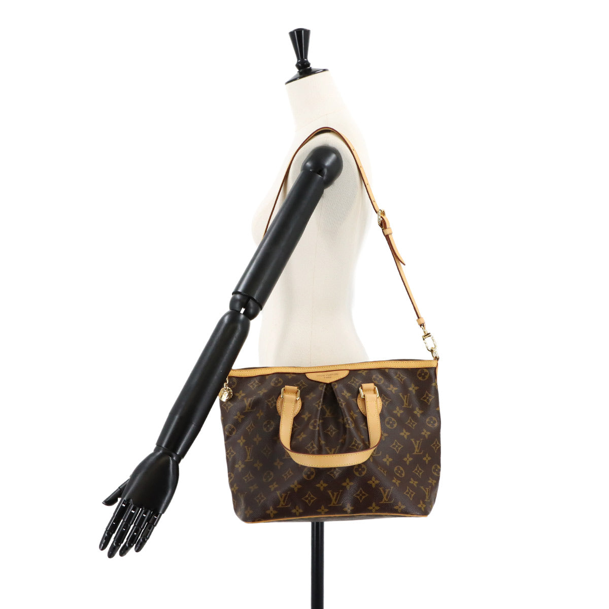 Monogram Palermo PM 2way Tote Shoulder Bag Brown M40145