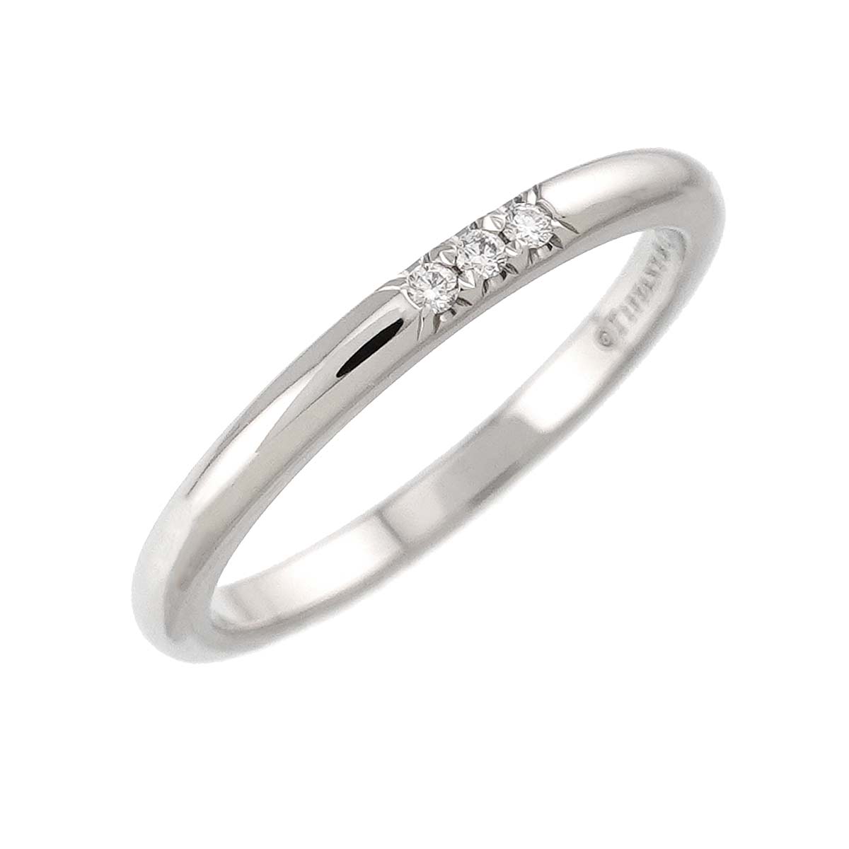 Forever Band Diamond Ring Pt Platinum Size6-6.25(US)