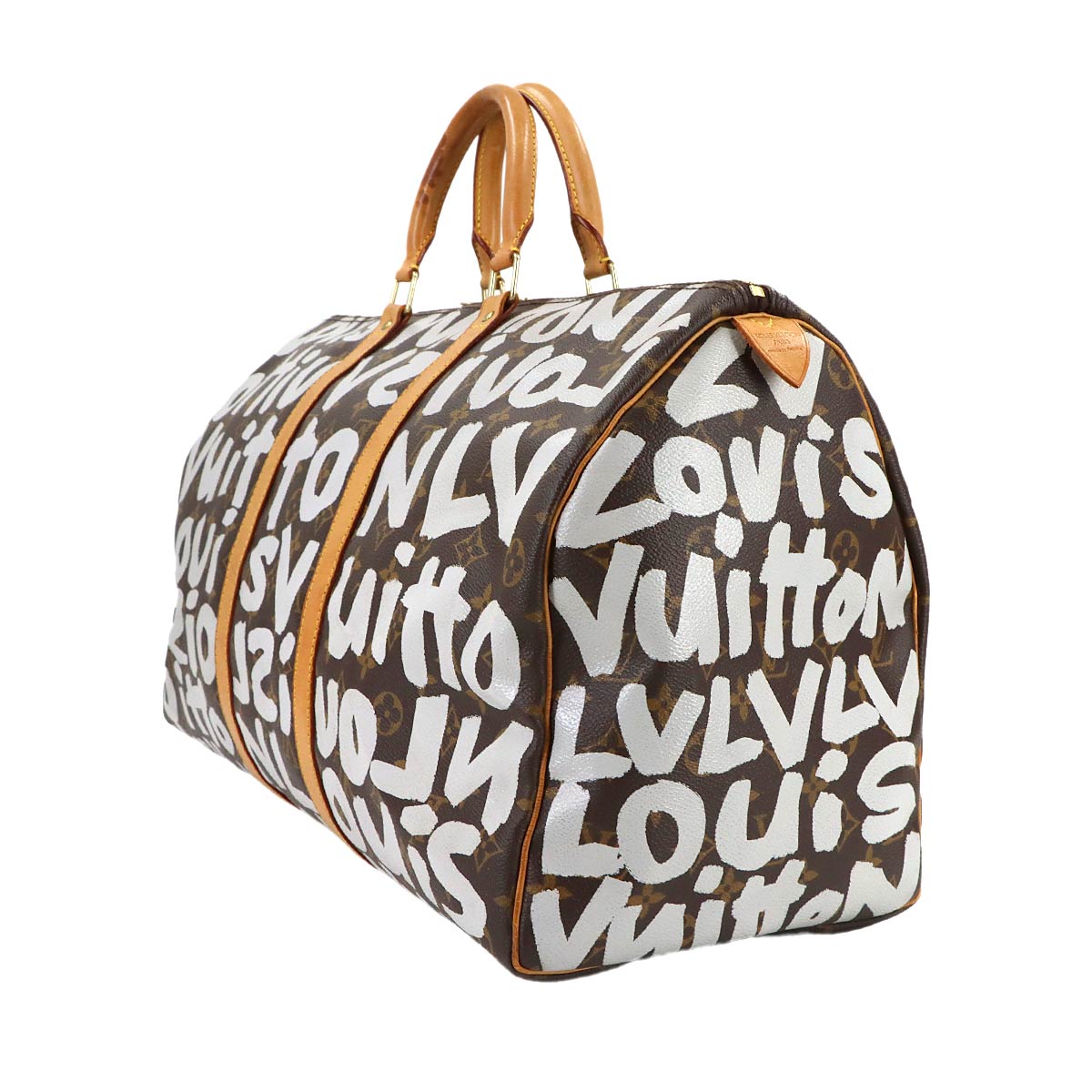 Monogram Graffiti Keepall 50 Luggage Argent M92197