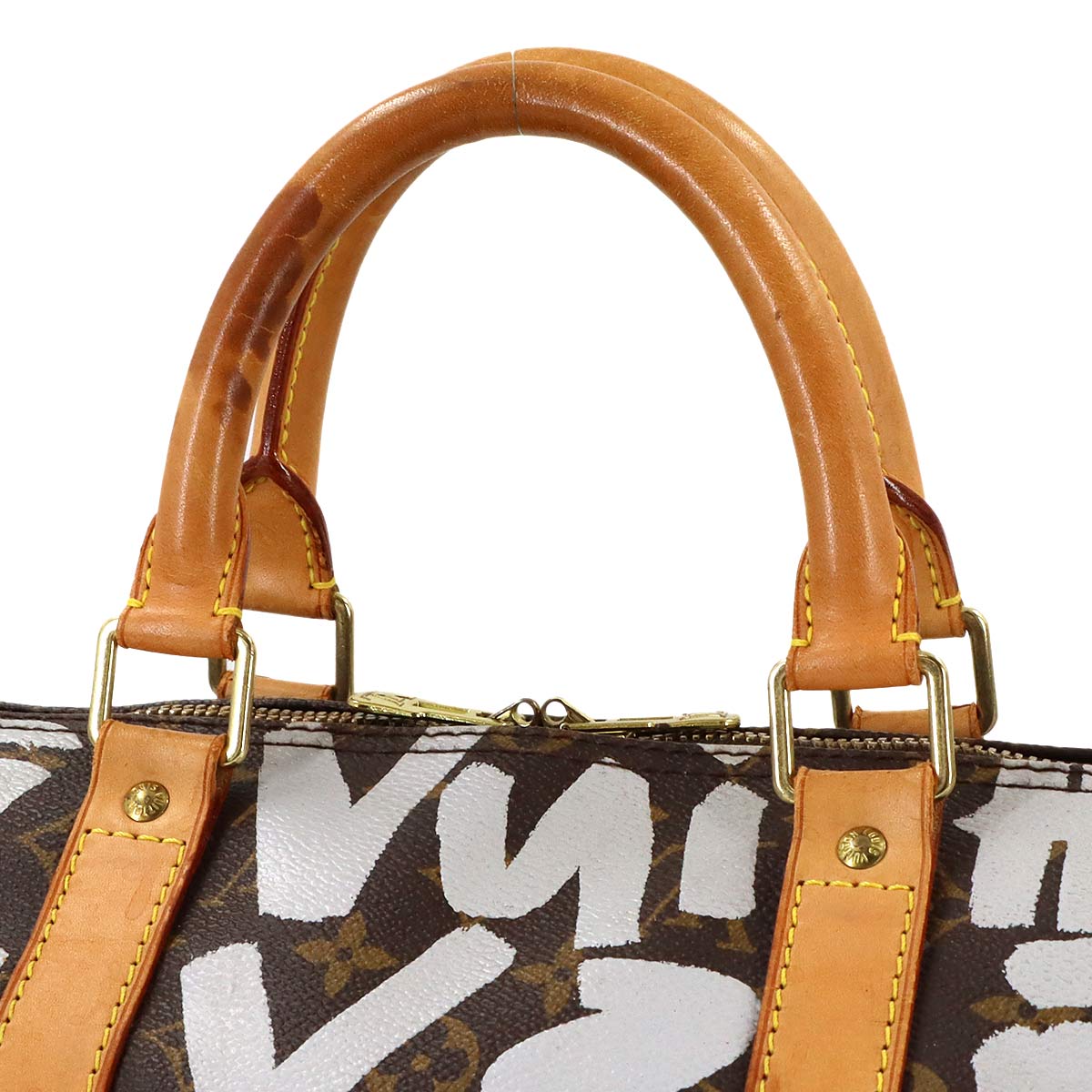 Monogram Graffiti Keepall 50 Luggage Argent M92197