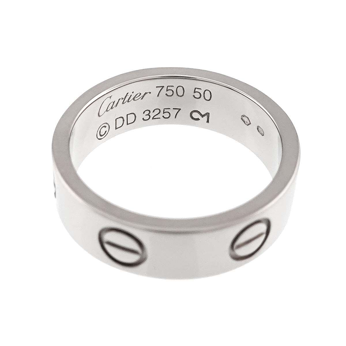 Love Ring 18K White Gold 750 size50 5-5.25(US)
