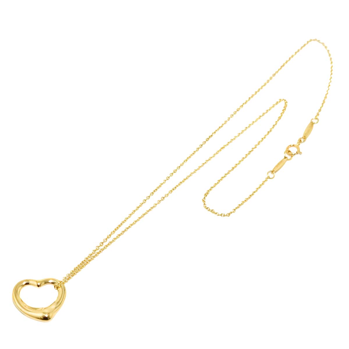 Open Heart Necklace 18K Yellow Gold 750