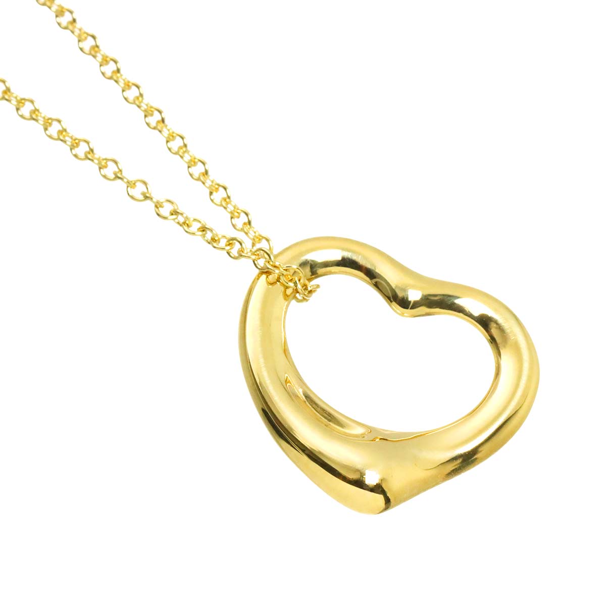 Open Heart Necklace 18K Yellow Gold 750
