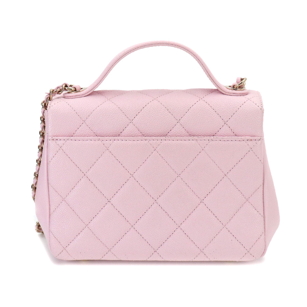 Matelasse Business Affinity Hand Chain Shoulder Bag Pink A93749