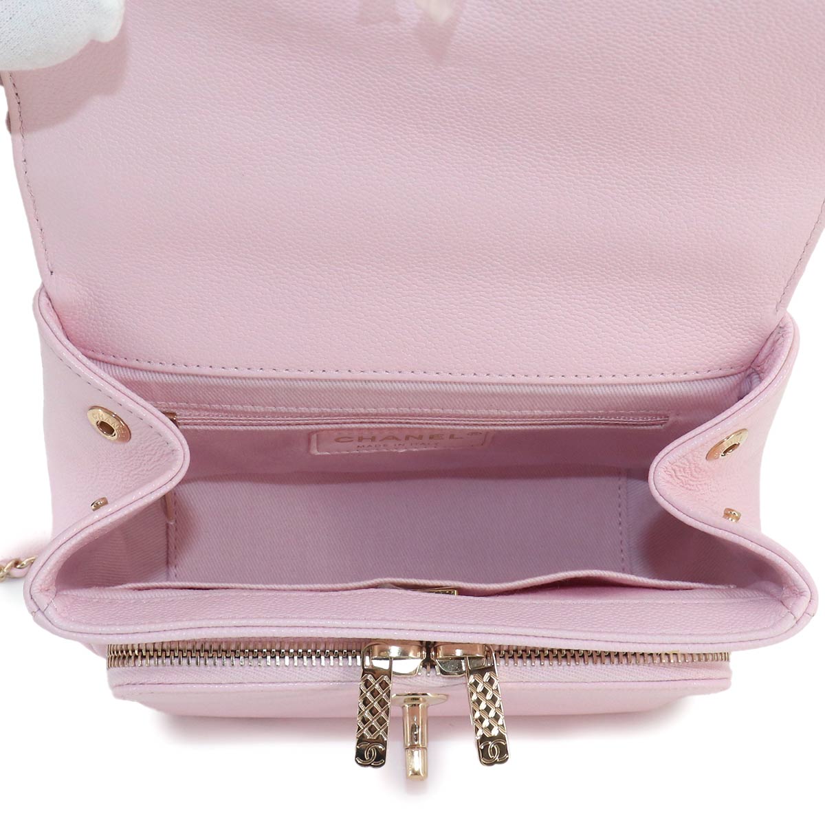 Matelasse Business Affinity Hand Chain Shoulder Bag Pink A93749