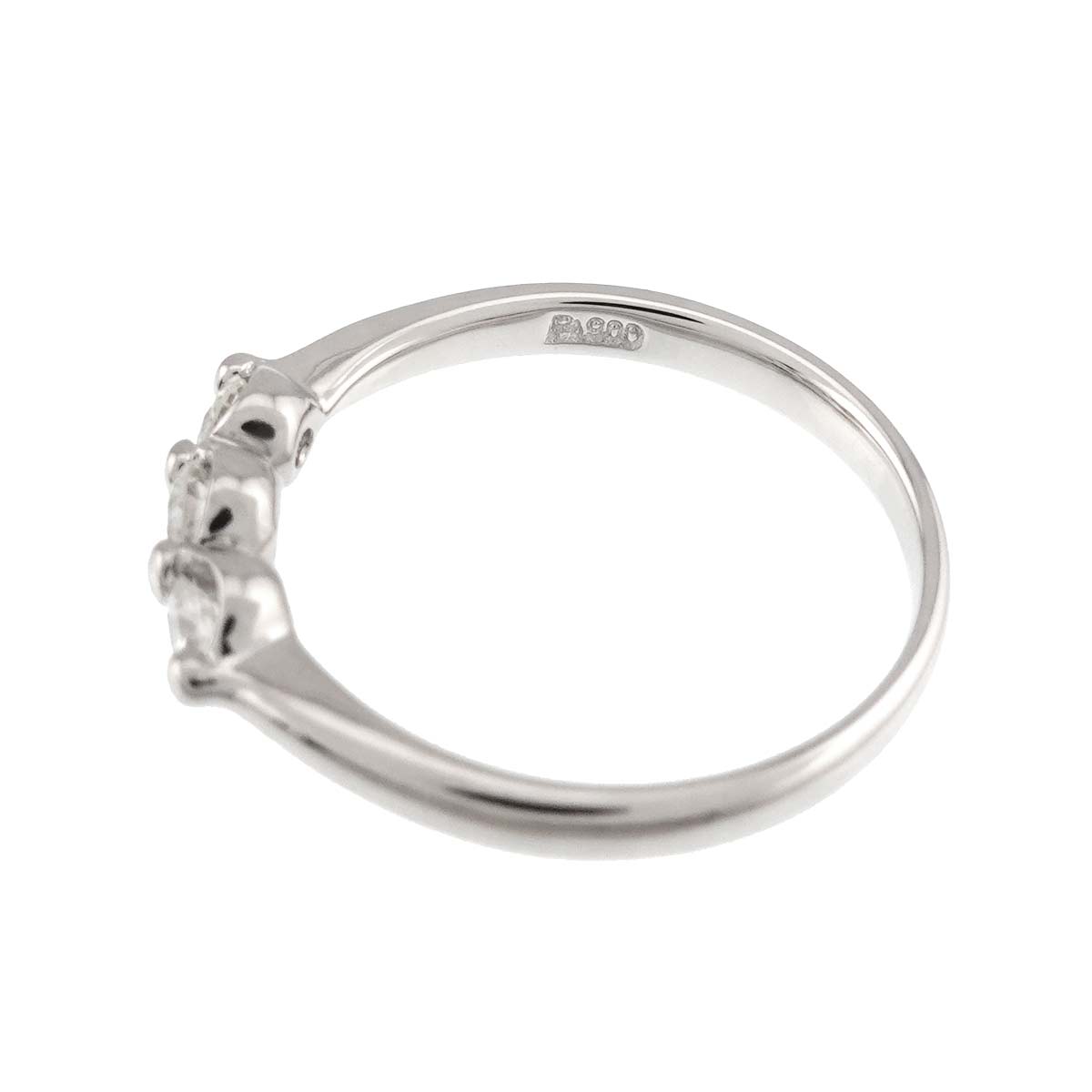 Diamond 0.30ct Ring Pt Platinum size6-6.25(US)