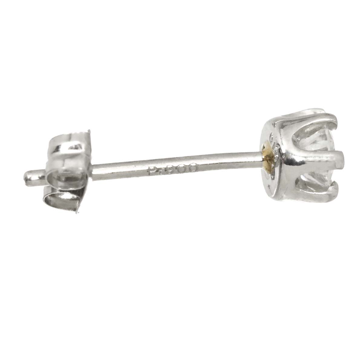 Diamond 0.10/0.10ct Earrings Pierced Pt Platinum