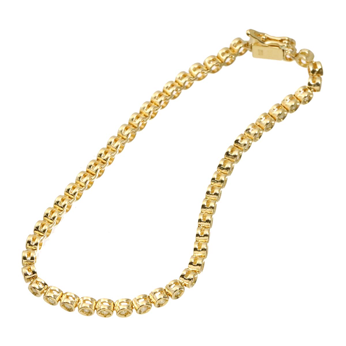 Diamond 1.01ct Bracelet K18 YG Yellow Gold 750
