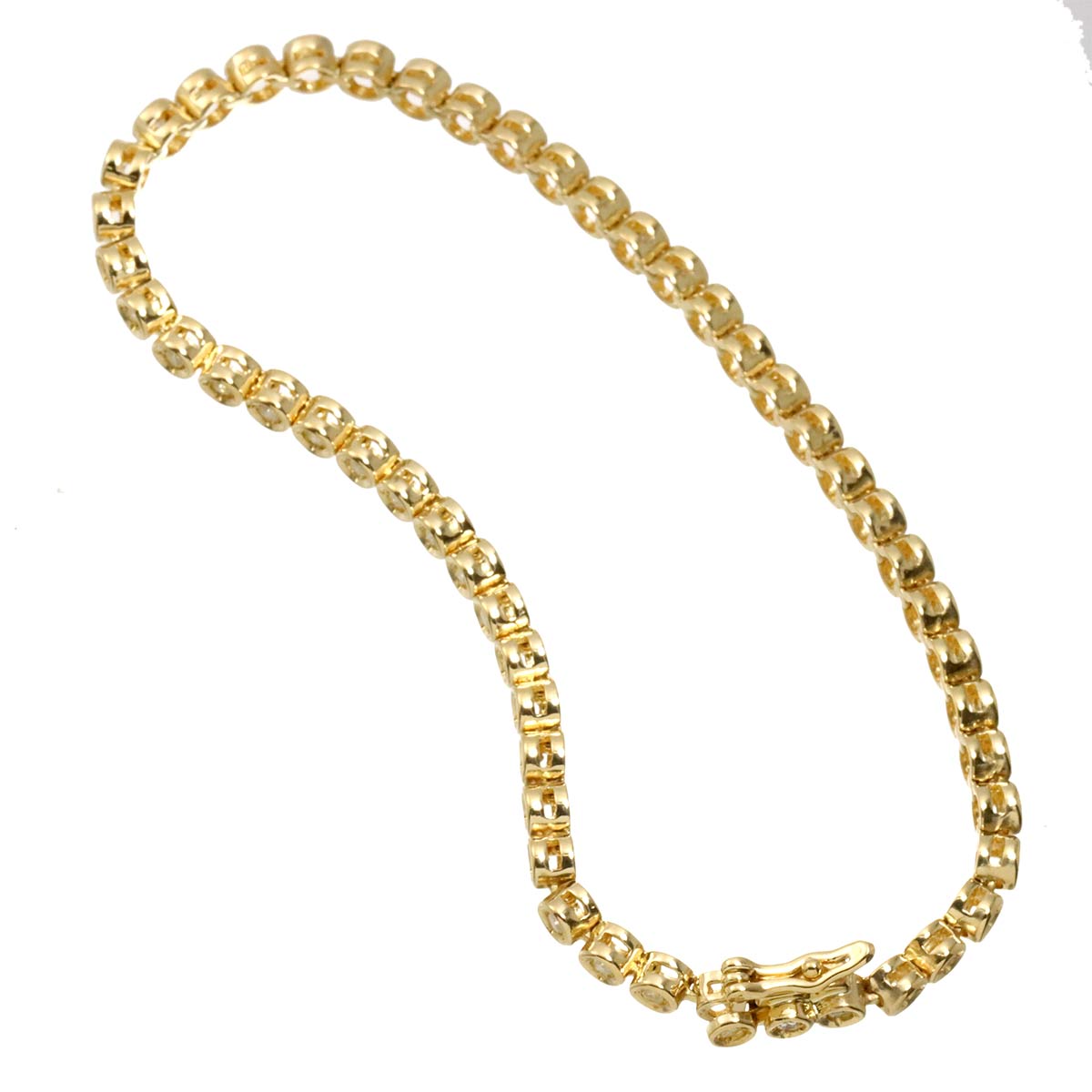 Diamond 1.01ct Bracelet K18 YG Yellow Gold 750