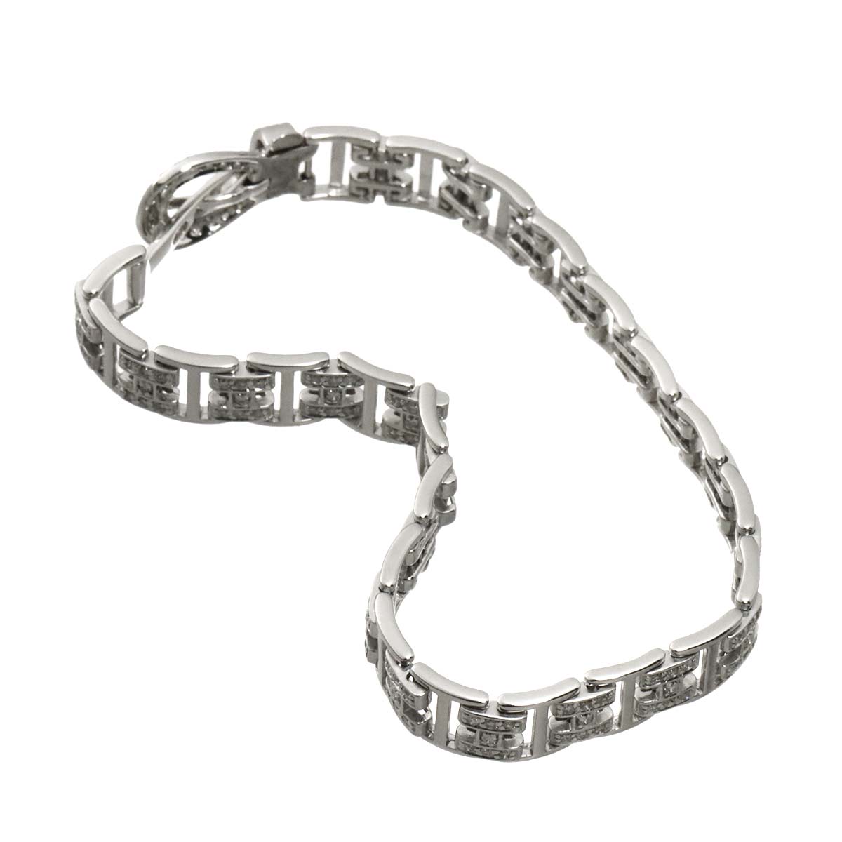 Diamond 1.25ct Bracelet 18K K18 WG White Gold 750