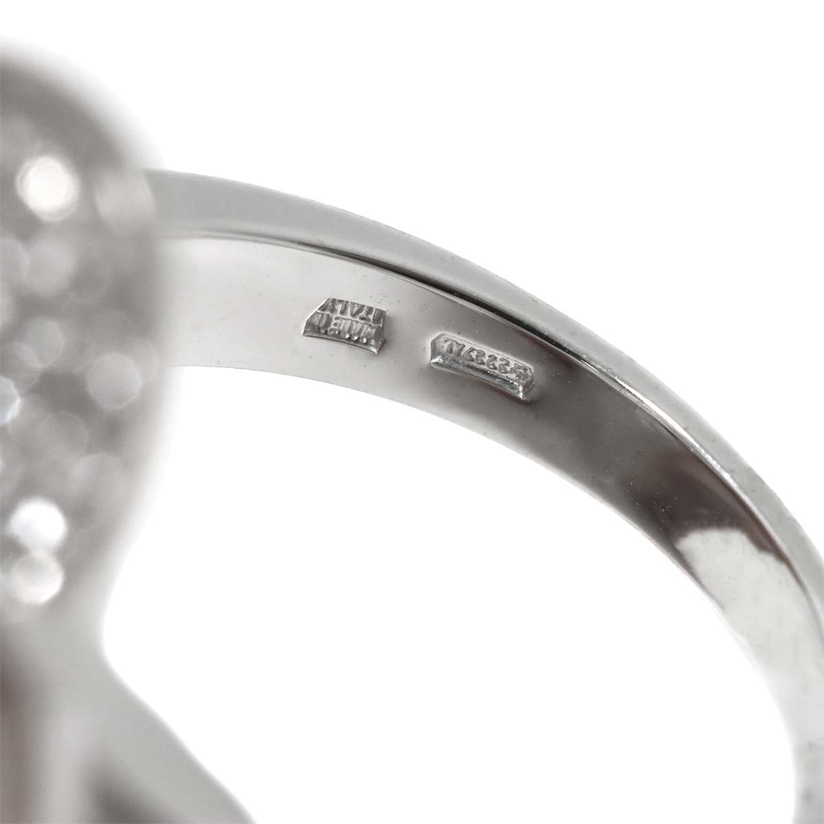 Cicladi Diamond Ring 18K White Gold 750 Size 5.25-5.5(US)