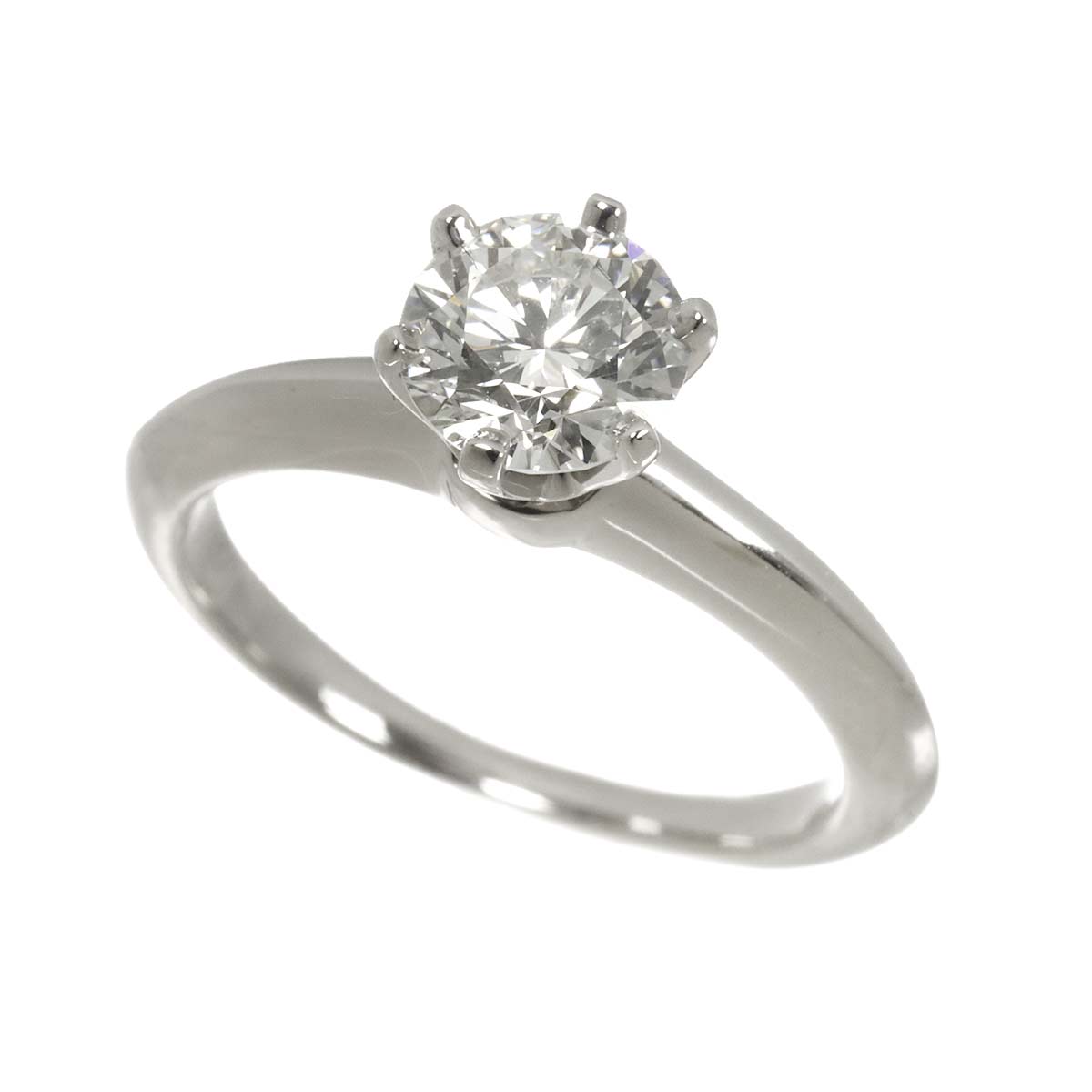 Diamond 1.05ct I/VS1/3EX Ring Pt Platinum Size5.25-5.5(US)