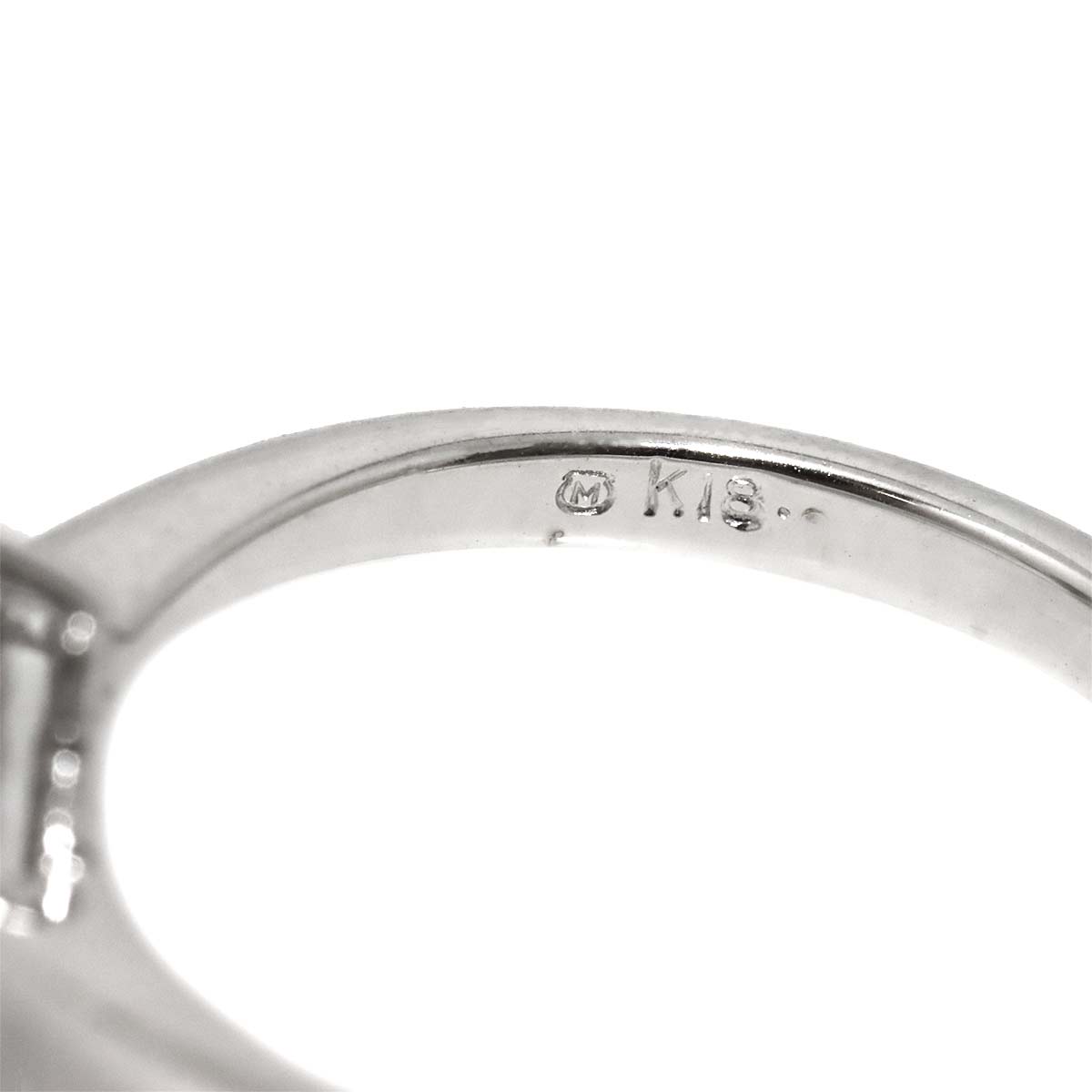 Diamond 0.20ct Ring 18K WG 750 size4.5(US)