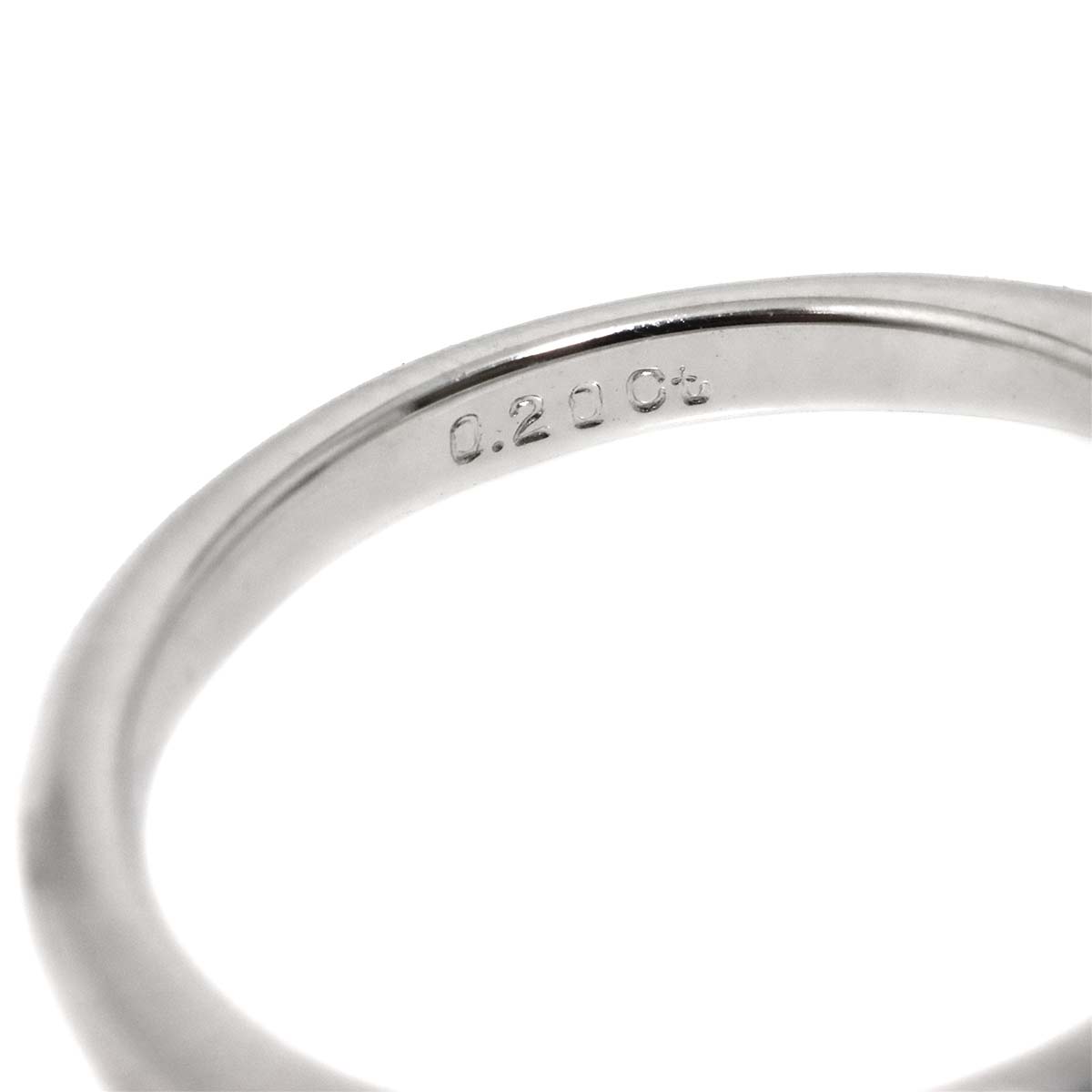 Diamond 0.20ct Ring 18K WG 750 size4.5(US)