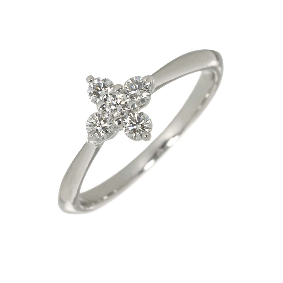 Diamond 0.20ct Ring 18K WG 750 size4.5(US)