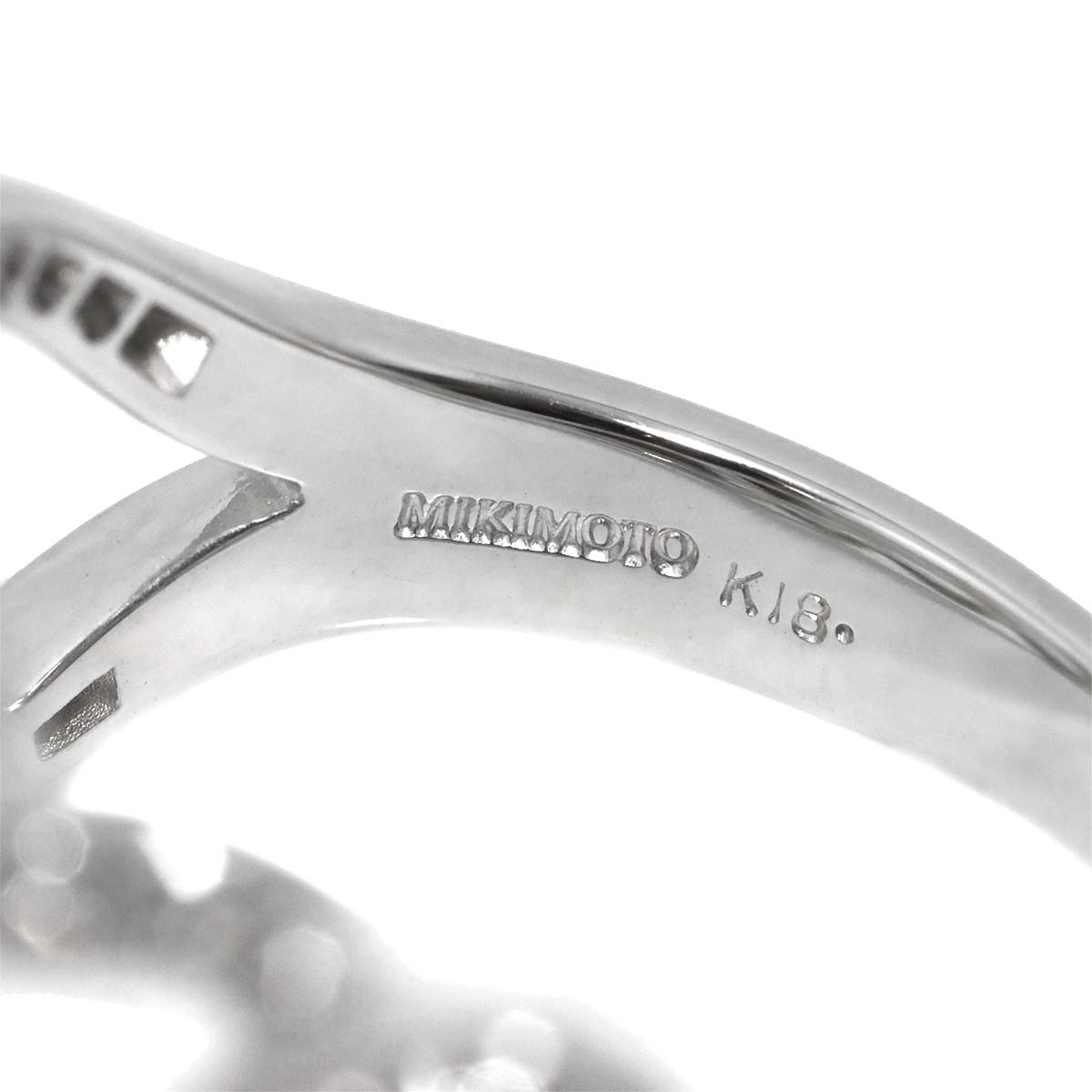 Diamond 0.30ct Ring 18K WG 750 size9-9.5(US)