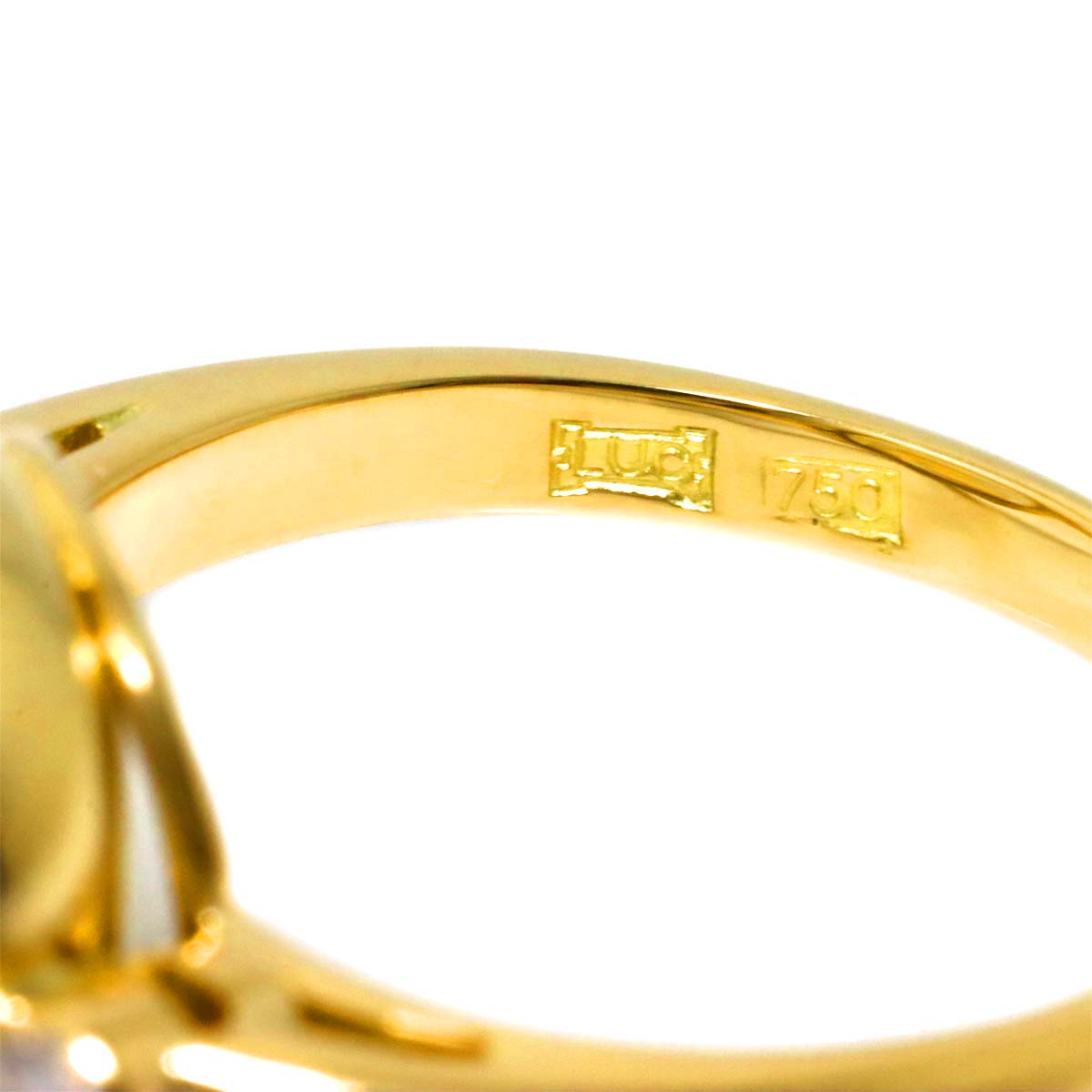Happy Diamond Ring 18K YG 750 Size6(US)