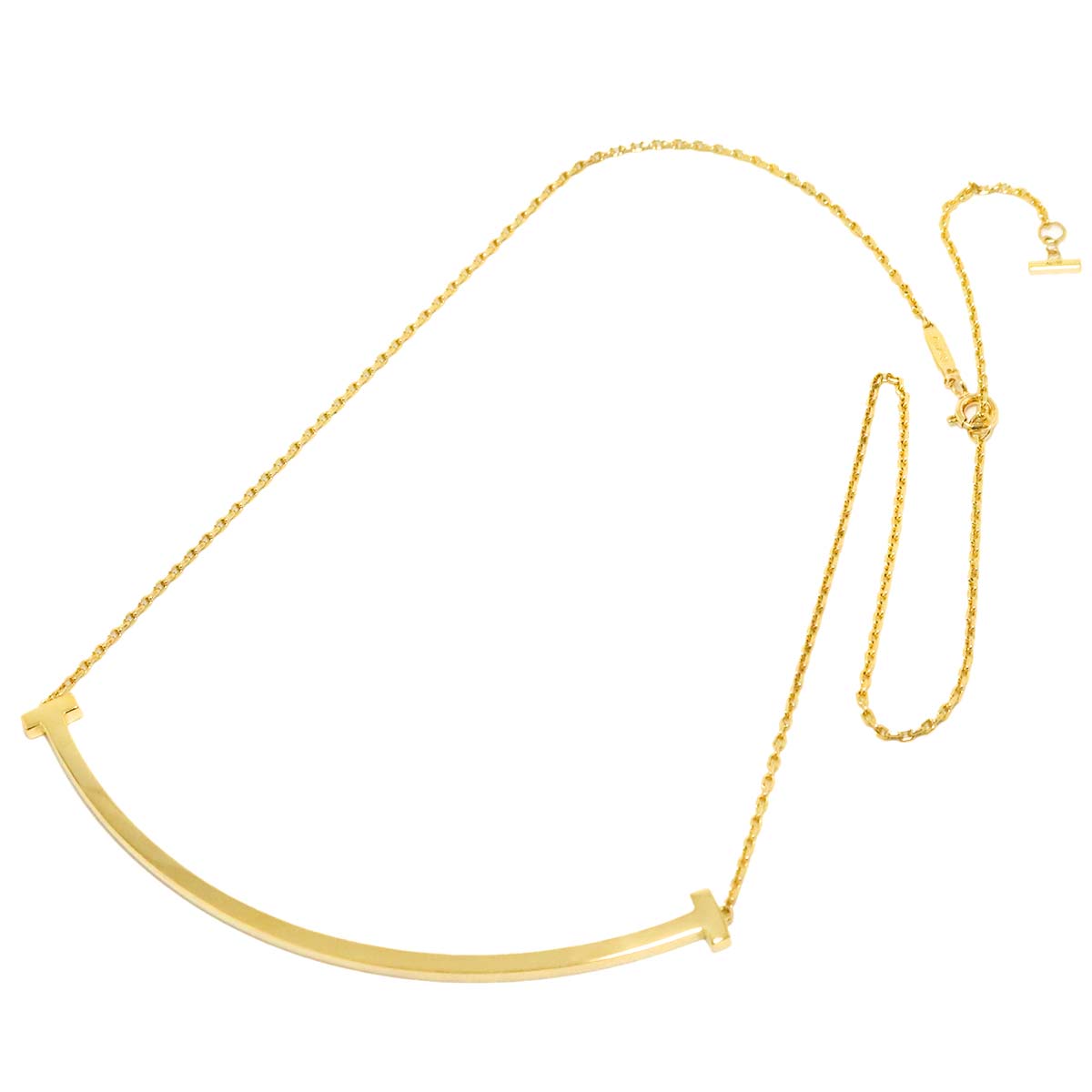 T Smile Large Necklace 18K Yellow Gold 750
