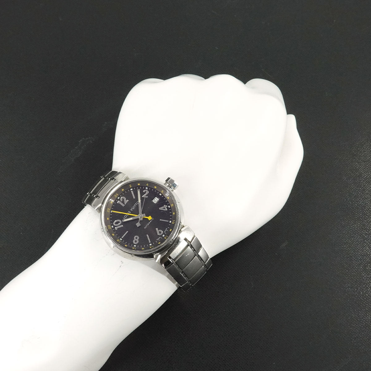 Tambour GMT Automatic Date Brown Dial Mens Watch
