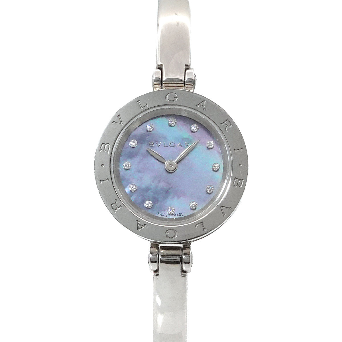 B-zero1 BZ23S 12P Diamond Quartz Blue shell Dial Ladies Watch