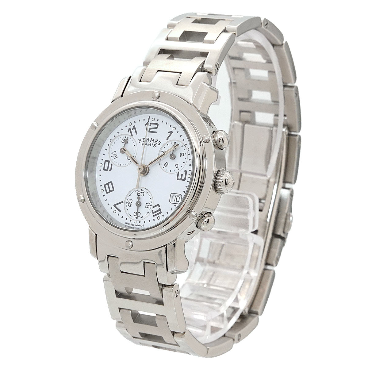 Clipper Chronograph CL1 310 Date White Dial Ladies