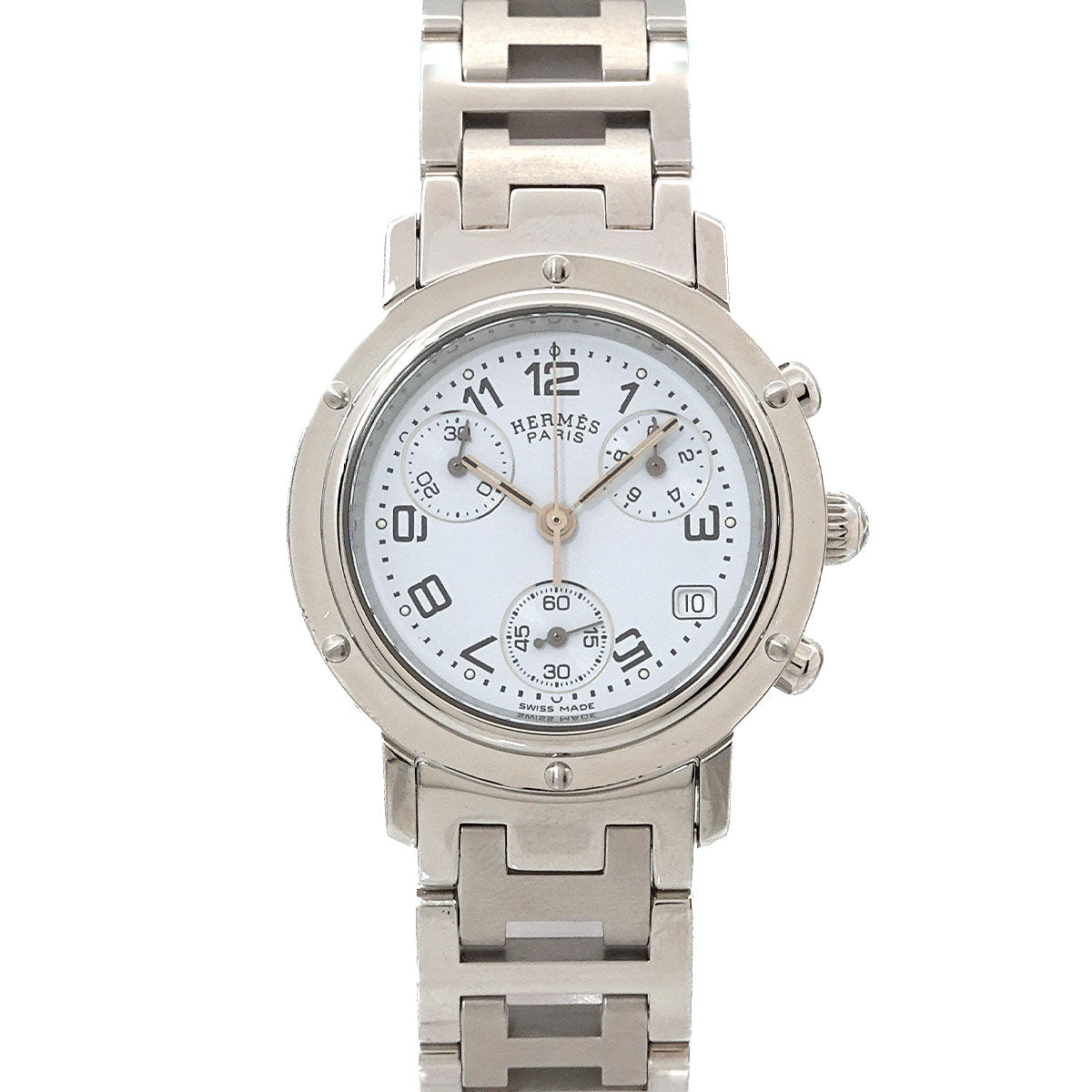 Clipper Chronograph CL1 310 Date White Dial Ladies