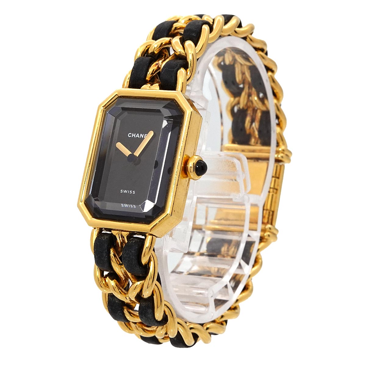 Premiere Size M H0001 Vintage Quartz Black Dial Ladies Watch