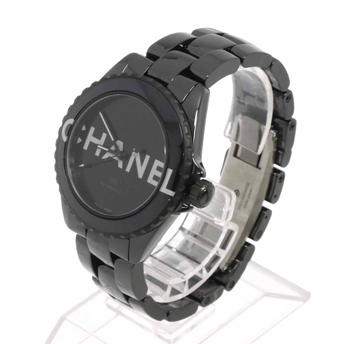 J12 38mm Wanted de Chanel H7418 Ceramic Automatic Black Dial