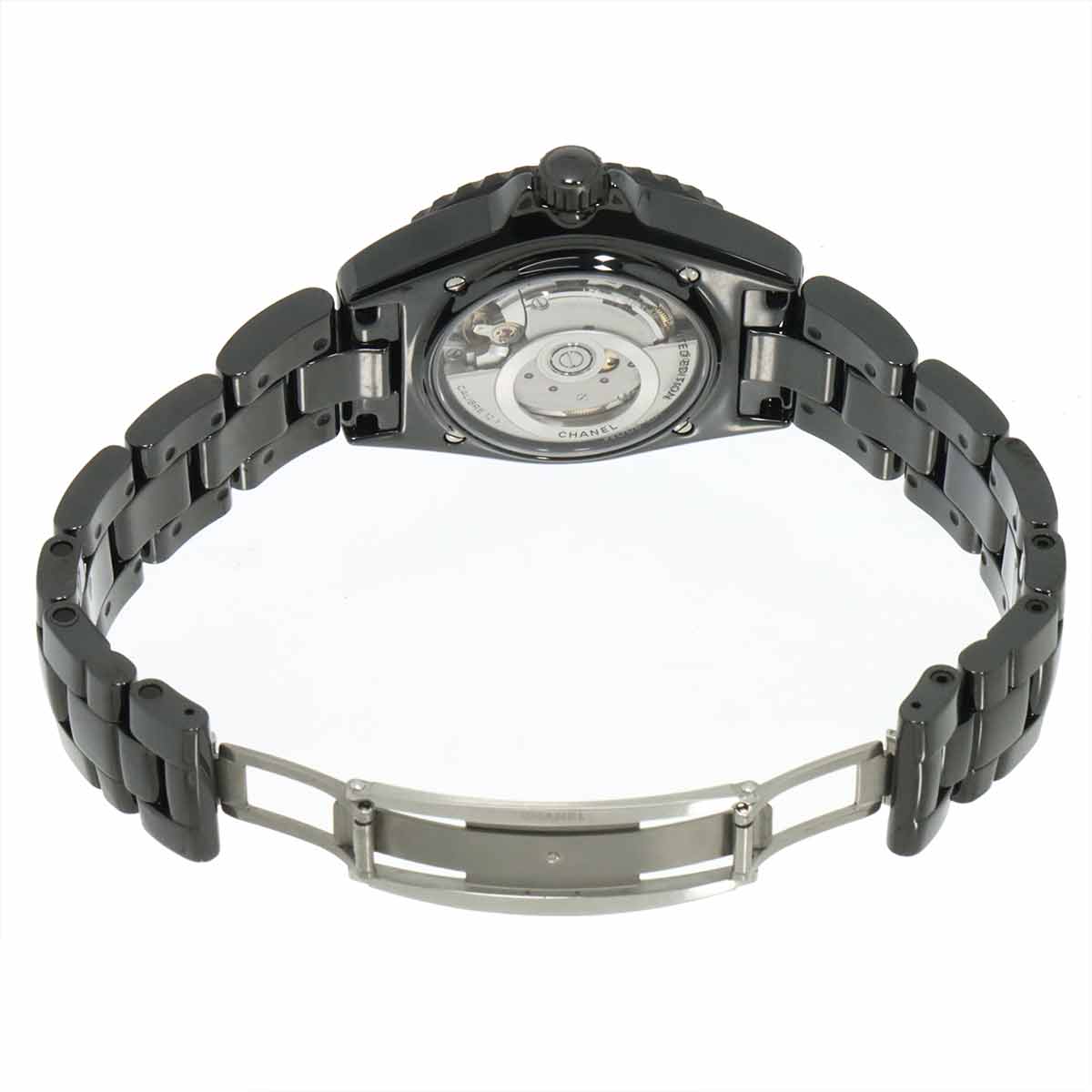 J12 38mm Wanted de Chanel H7418 Ceramic Automatic Black Dial