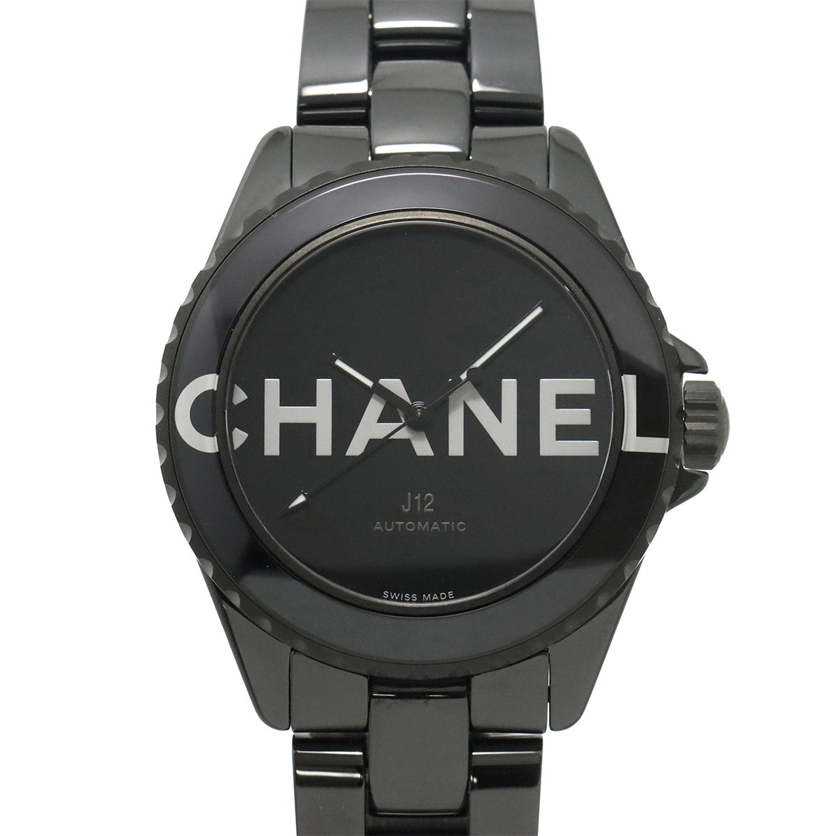 J12 38mm Wanted de Chanel H7418 Ceramic Automatic Black Dial