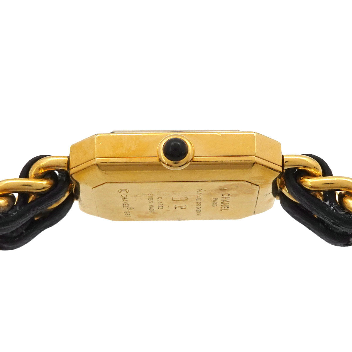 Premiere Size L H0001 Vintage Quartz Black Dial Ladies Watch