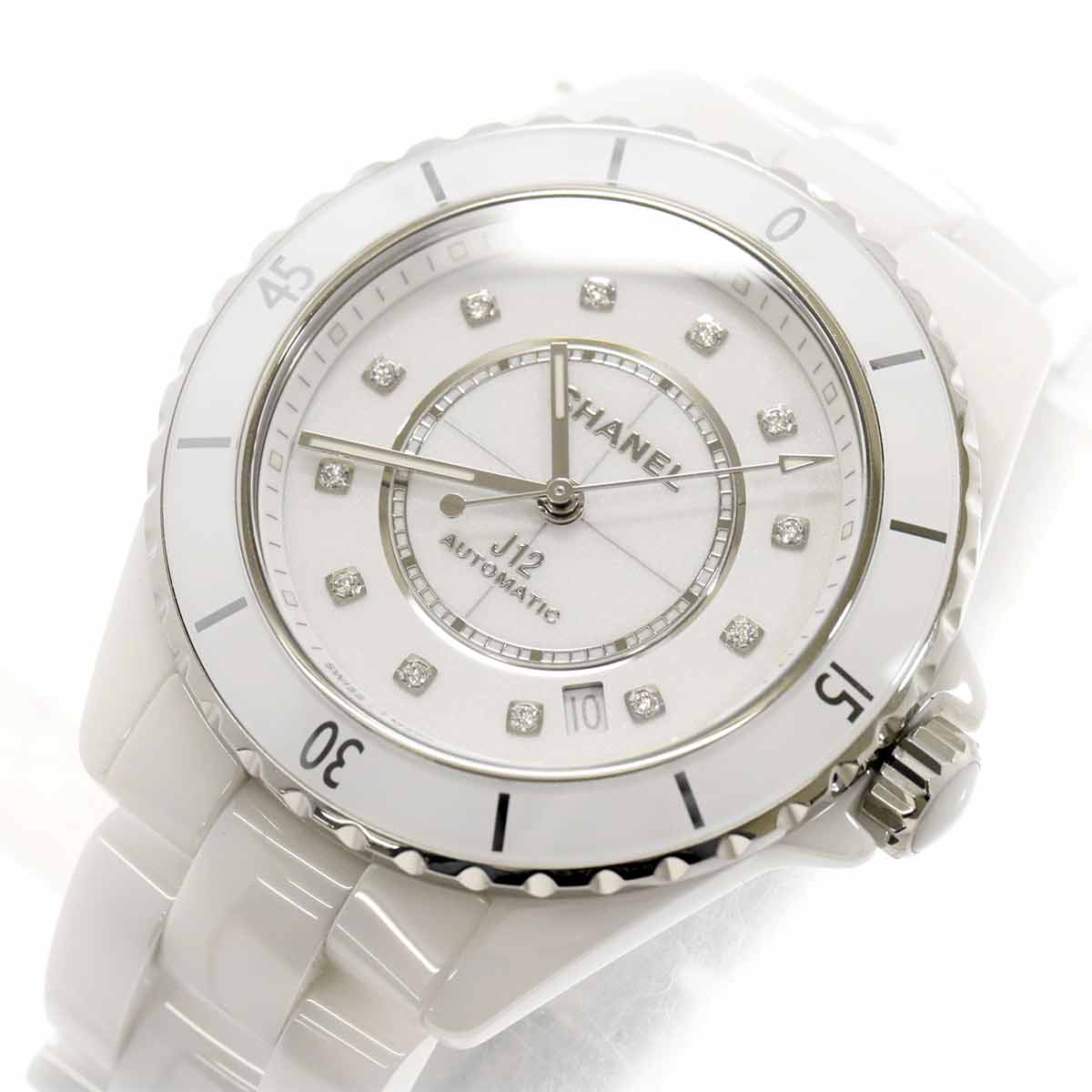 J12 H5705 Date Automatic White Dial Mens Watch