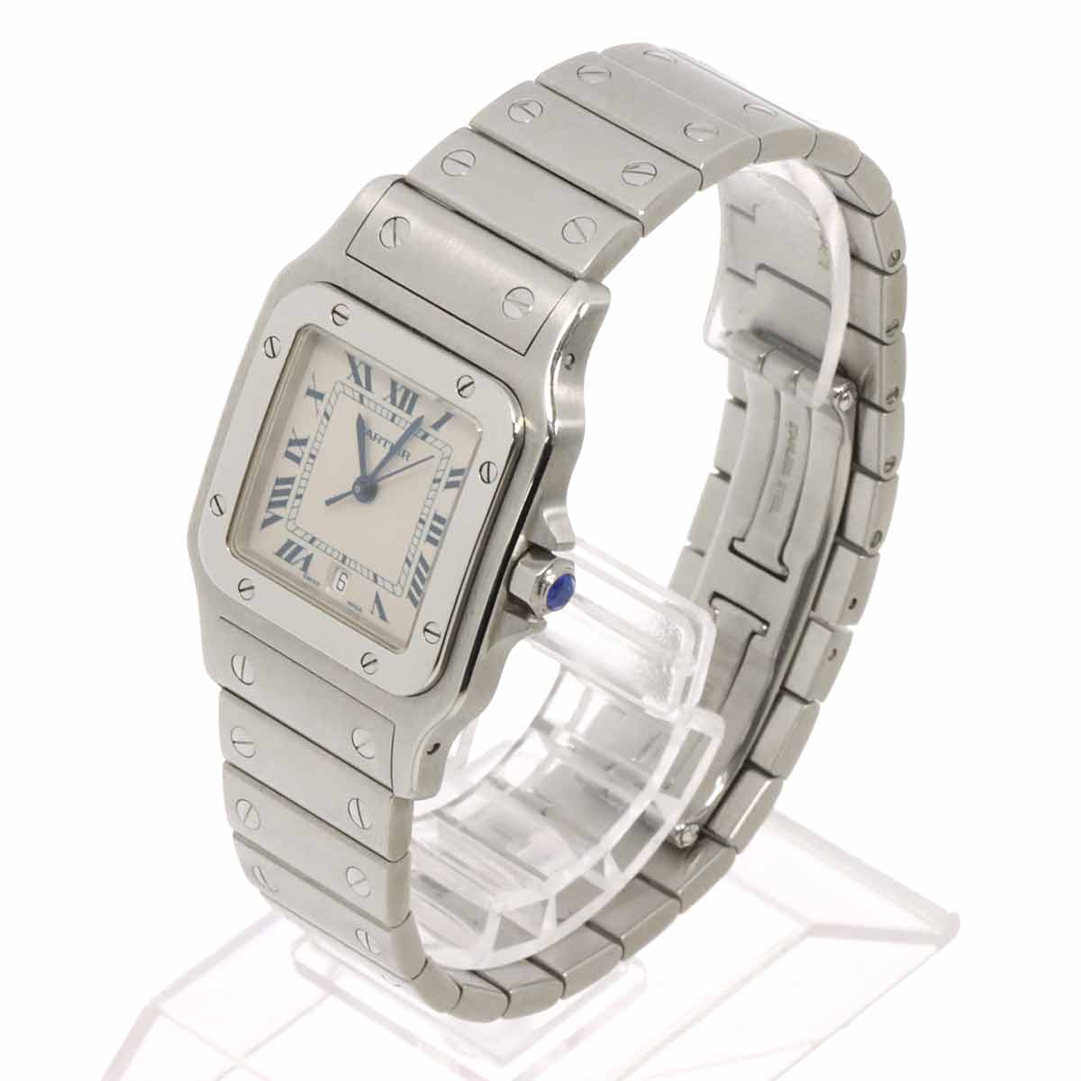 Santos Galbee LM W20018D6 Quartz Cream Dial Mens Watch