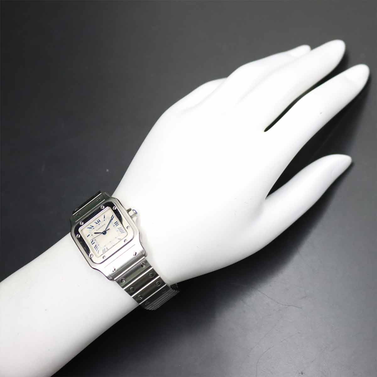 Santos Galbee LM W20018D6 Quartz Cream Dial Mens Watch