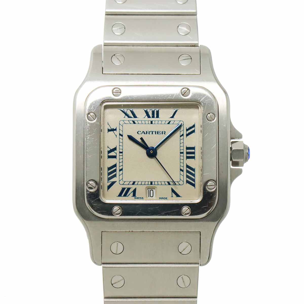 Santos Galbee LM W20018D6 Quartz Cream Dial Mens Watch