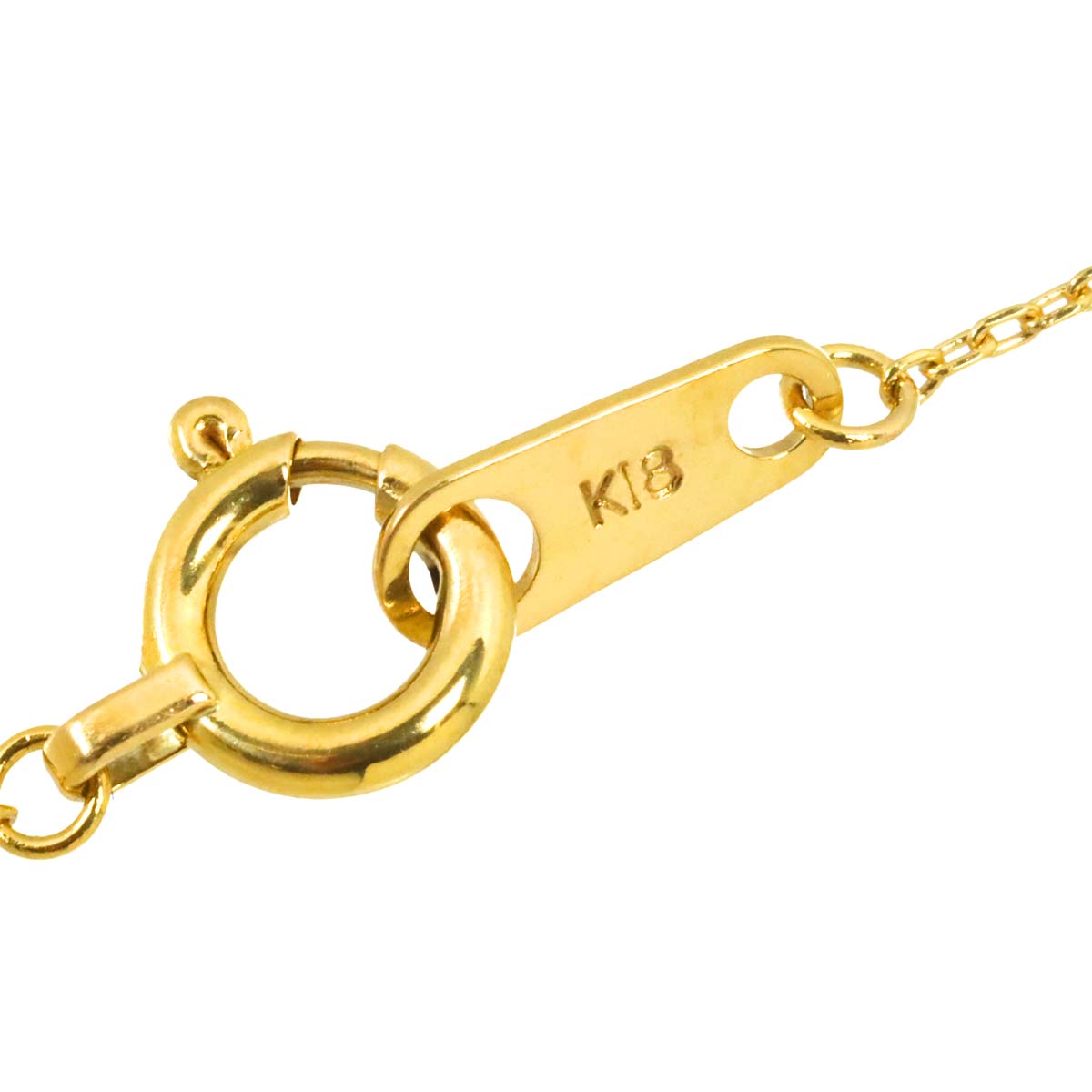 Diamond 0.12ct Necklace 18K Yellow Gold 750