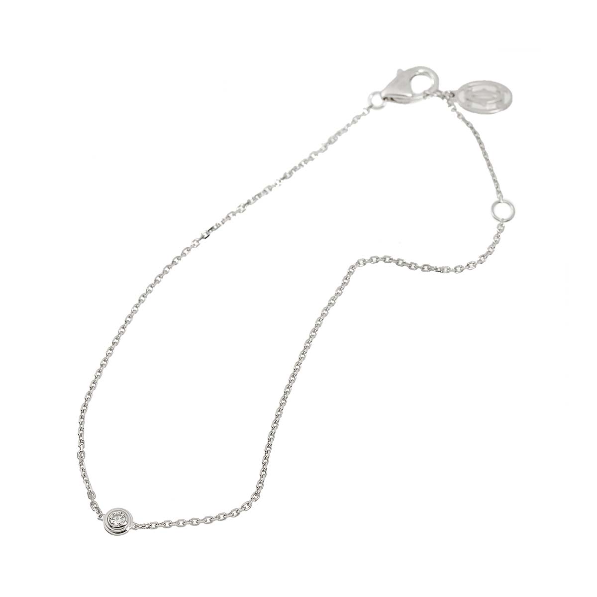 d Amour Diamond Bracelet XS 18K White Gold 750