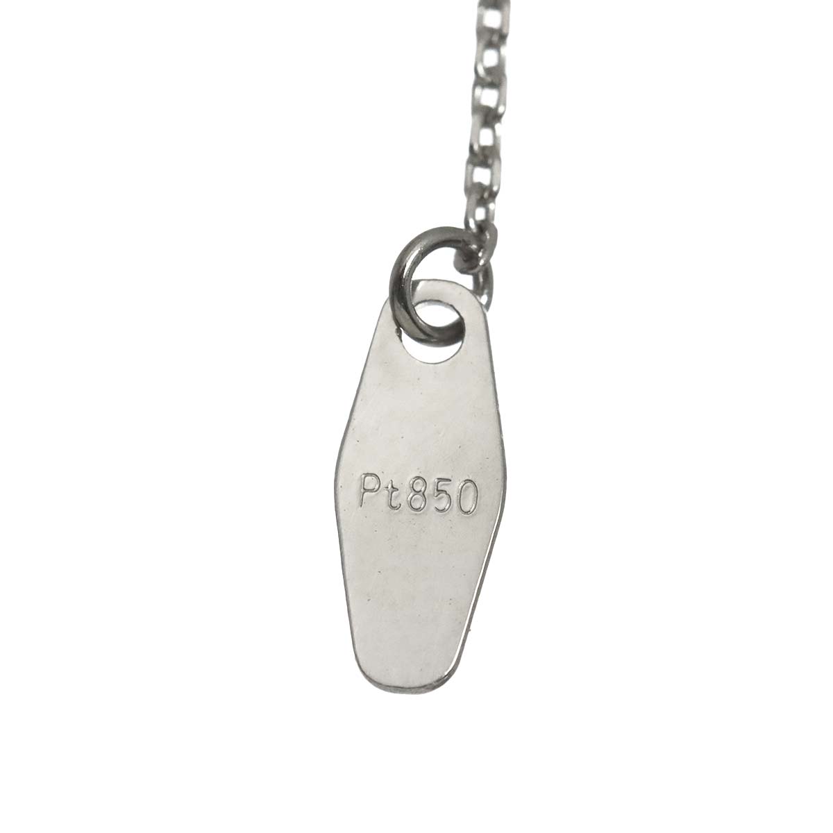 Baby Pearl Diamond 0.01ct Necklace Pt